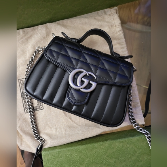 Authentic Gucci Small Top Handle Shoulder Bag - Picture 1 of 8